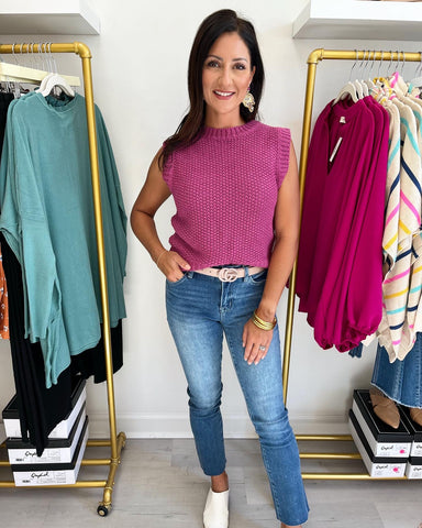 Vervet Carlene Straight Crop