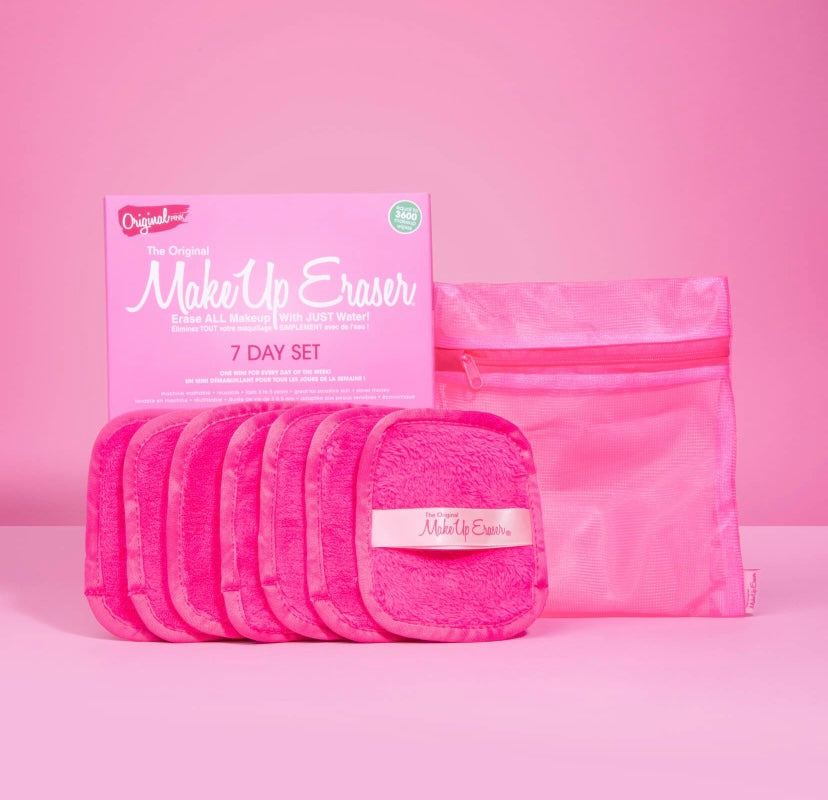 Makeup Eraser 7 Day Set Pink