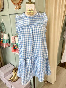 Kennadi Dress Blue Gingham